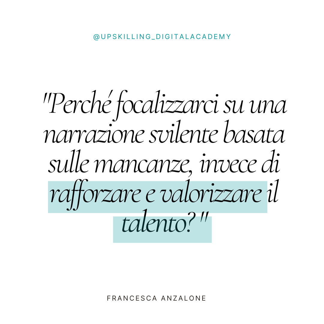 Mission e Vision di Upskilling - Francesca Anzalone