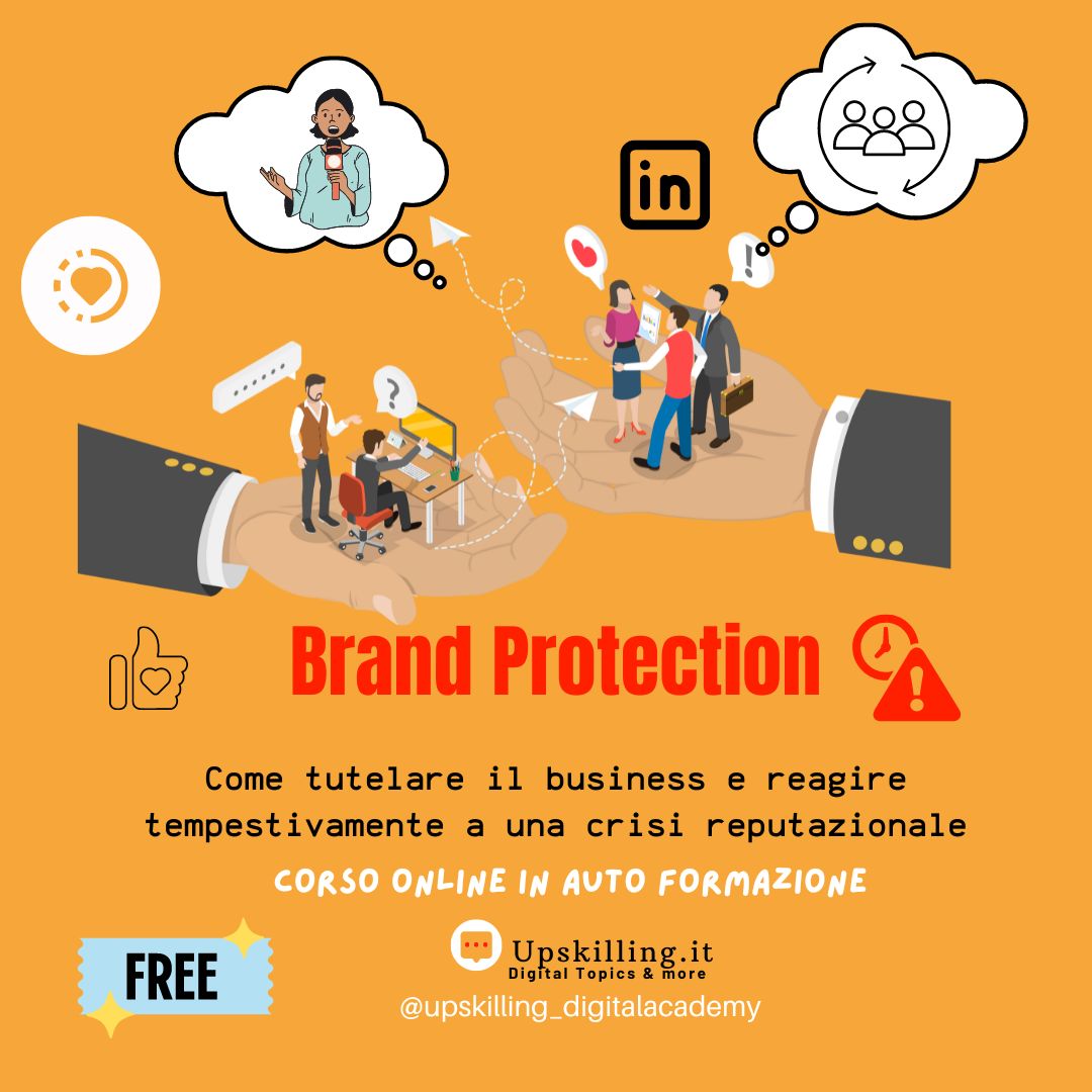 Brand Protection Online - corso introduttivo gratuito di Upskilling Digital Academy